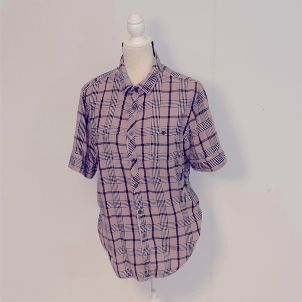 Nice Guess Mens Short Sleeve Button Down Shirt
